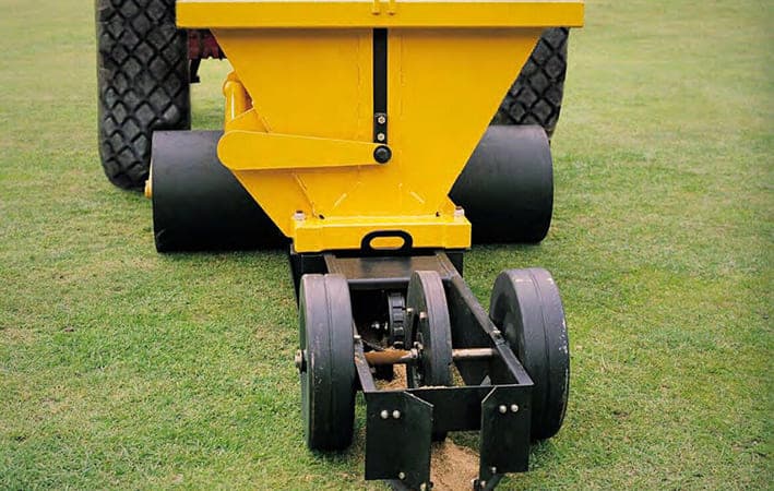AFT Dual Use Hopper — Compact backfilling solution for sports turf drainage
